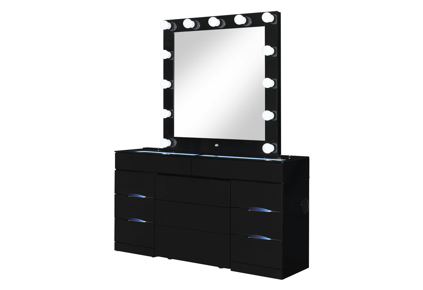 Ella - Vanity With Speaker - Black
