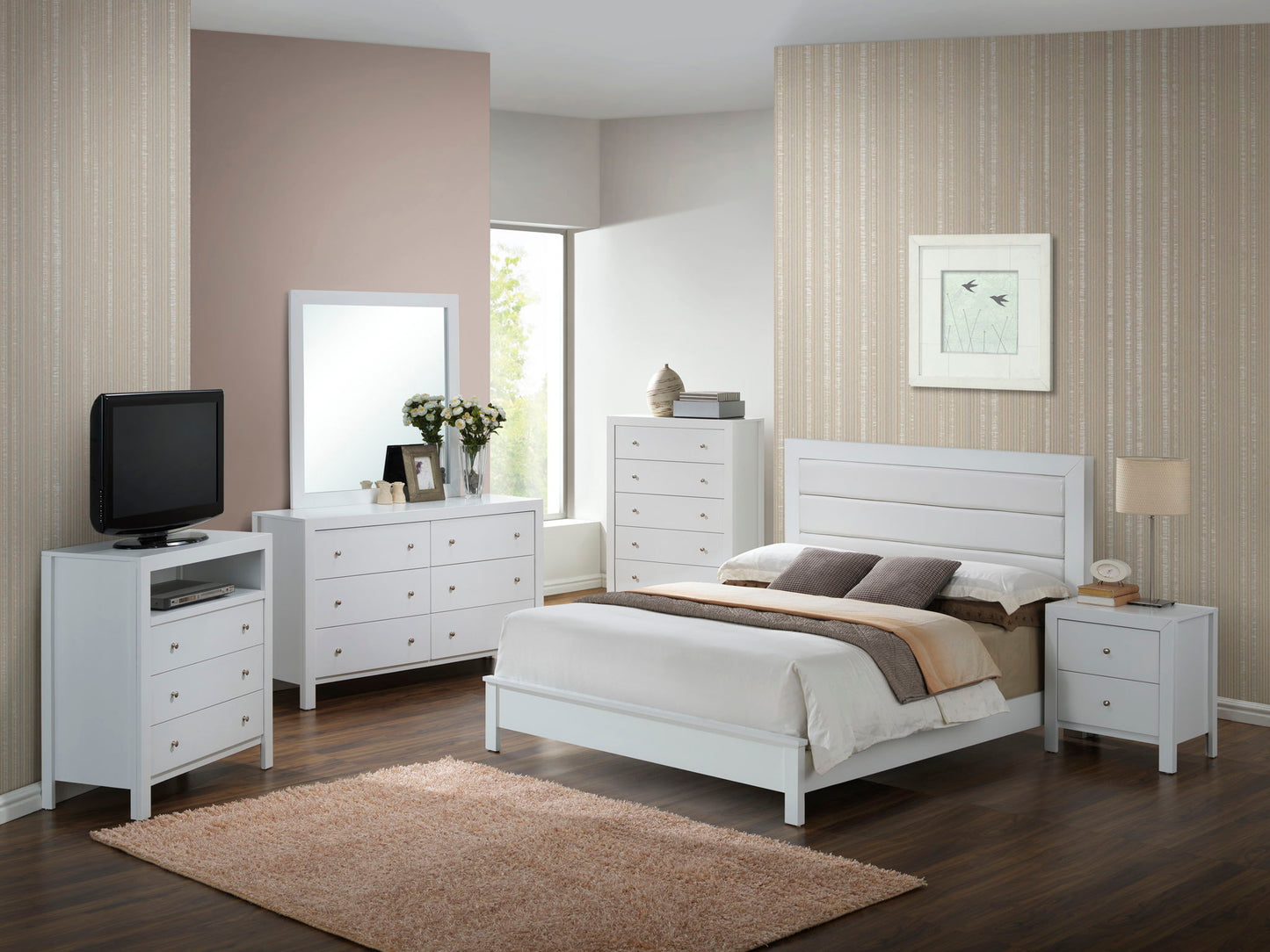 Transitional Modern Design Bed