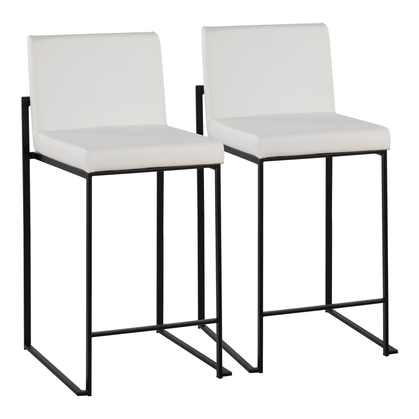 Fuji - Contemporary Modern Elegance, High Back Counter Stool