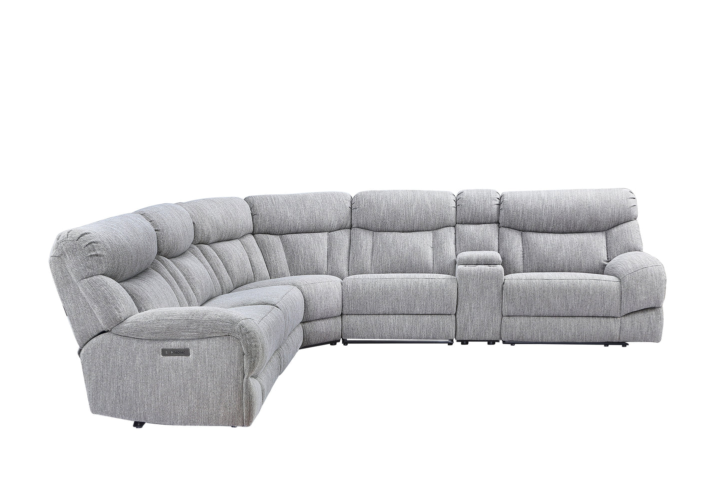 Park City - 5 Piece Sectional - Pearl Silver