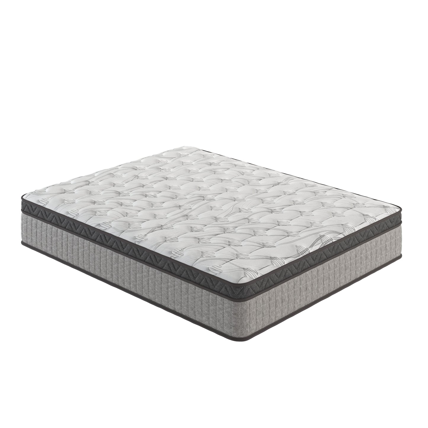 10" Diamond Innerspring Hybrid And Cooling Gel Memory Foam Mattress, High Quality, Pressure Relief, And Motion Isolation