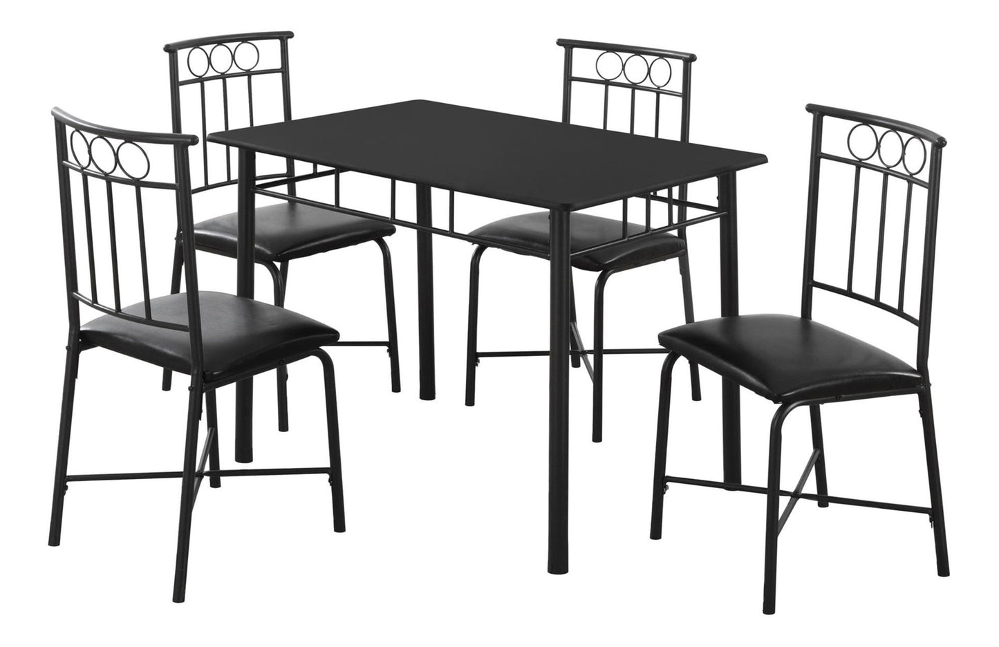 5 Pieces Dining Table Set, Small, Rectangular