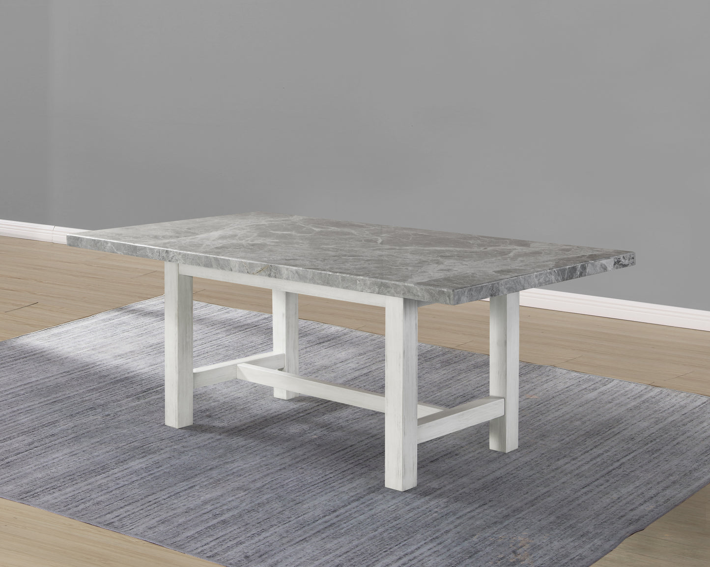 Canova - 5 Piece Dining Set - Gray Marble