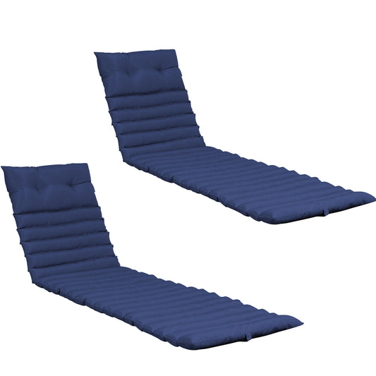 72.83" Outdoor Lounge Chairs (Set of 2), Cushion Replacement Patio Funiture Seat Cushion Chaise Lounge Cushion