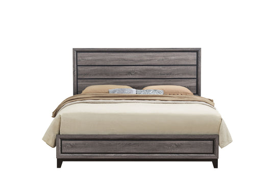 Kate - Queen Bed Headboard & Footboard - Foil Gray