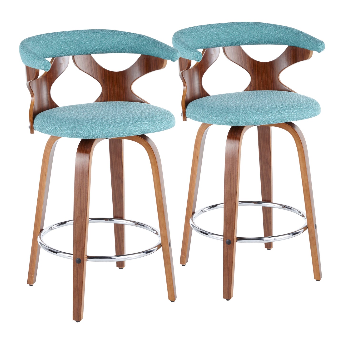 Gardenia - Mid Century Modern Counter Stool (Set of 2)