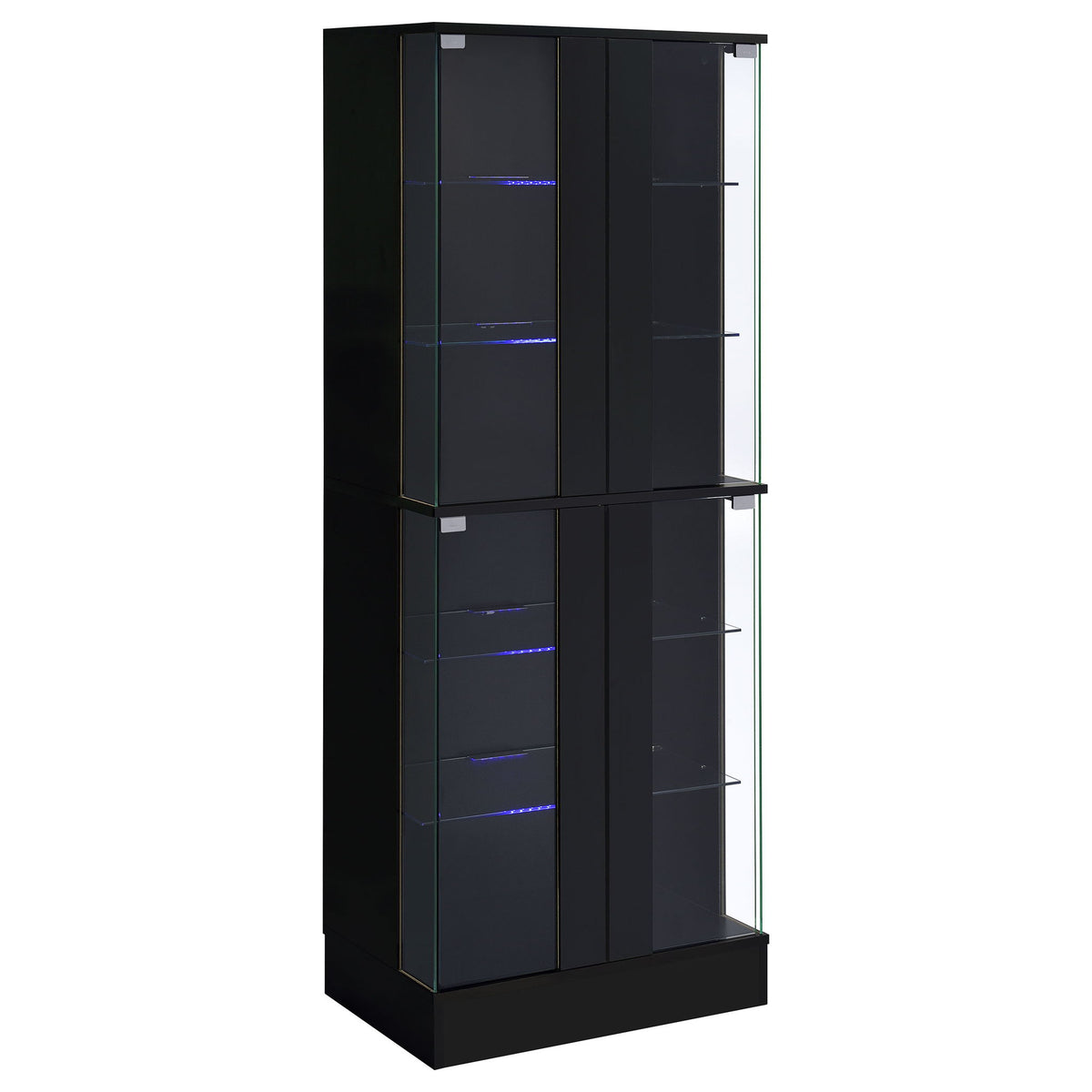 Gilbert - 4 Door LED Curio Display Cabinet