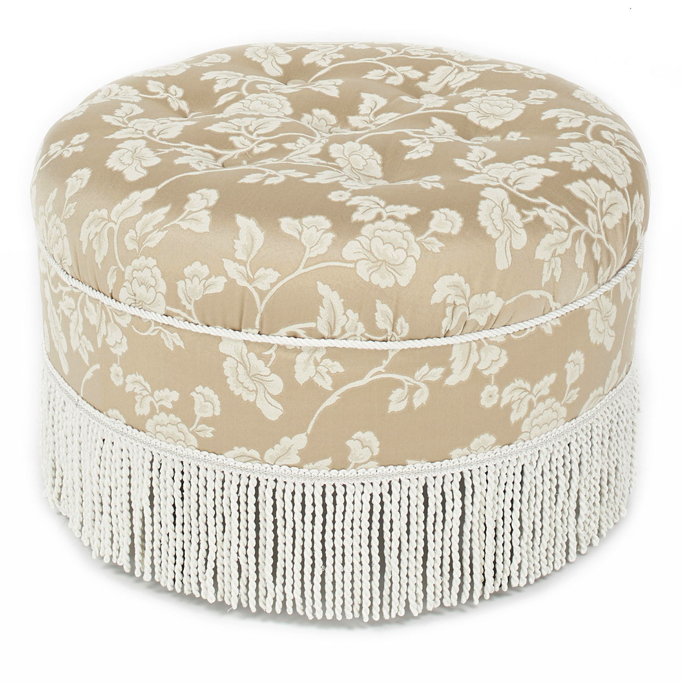 Yolanda - Round Upholstered Accent Ottoman