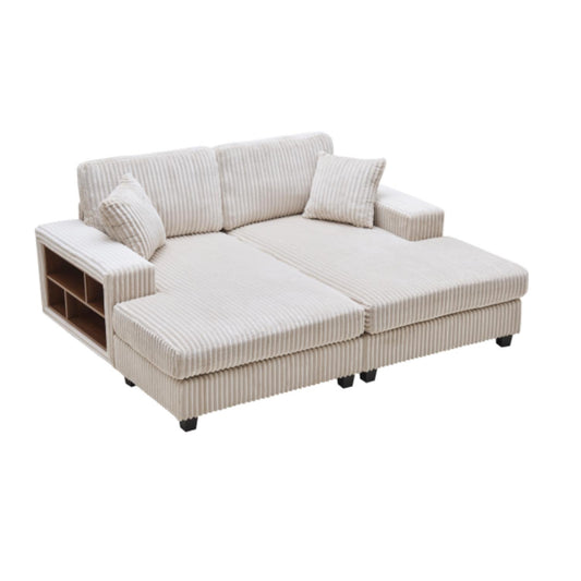 Convertible Sectional Sofa, Sleeper Oversized Living Room Lounge