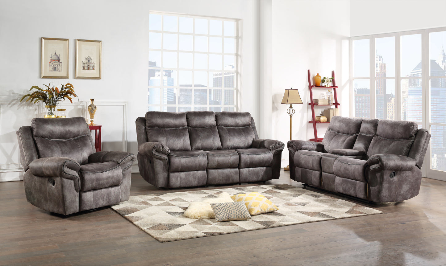 Nashville - 3 Piece Living Room Set - Dark Gray