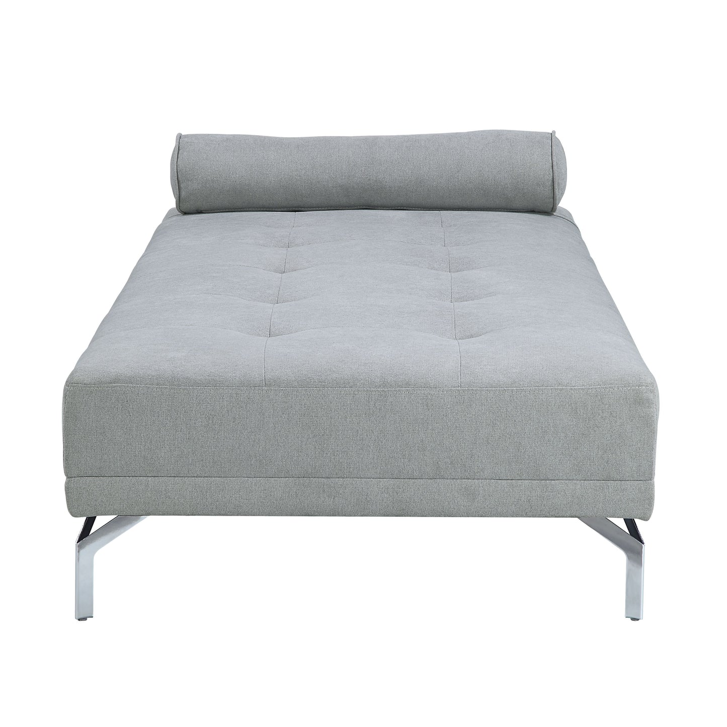 Quenti - Velvet Sofa Bed With Pillow - Gray