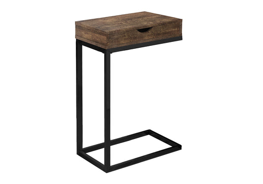 Accent Table, C - Shaped, Modern - Brown