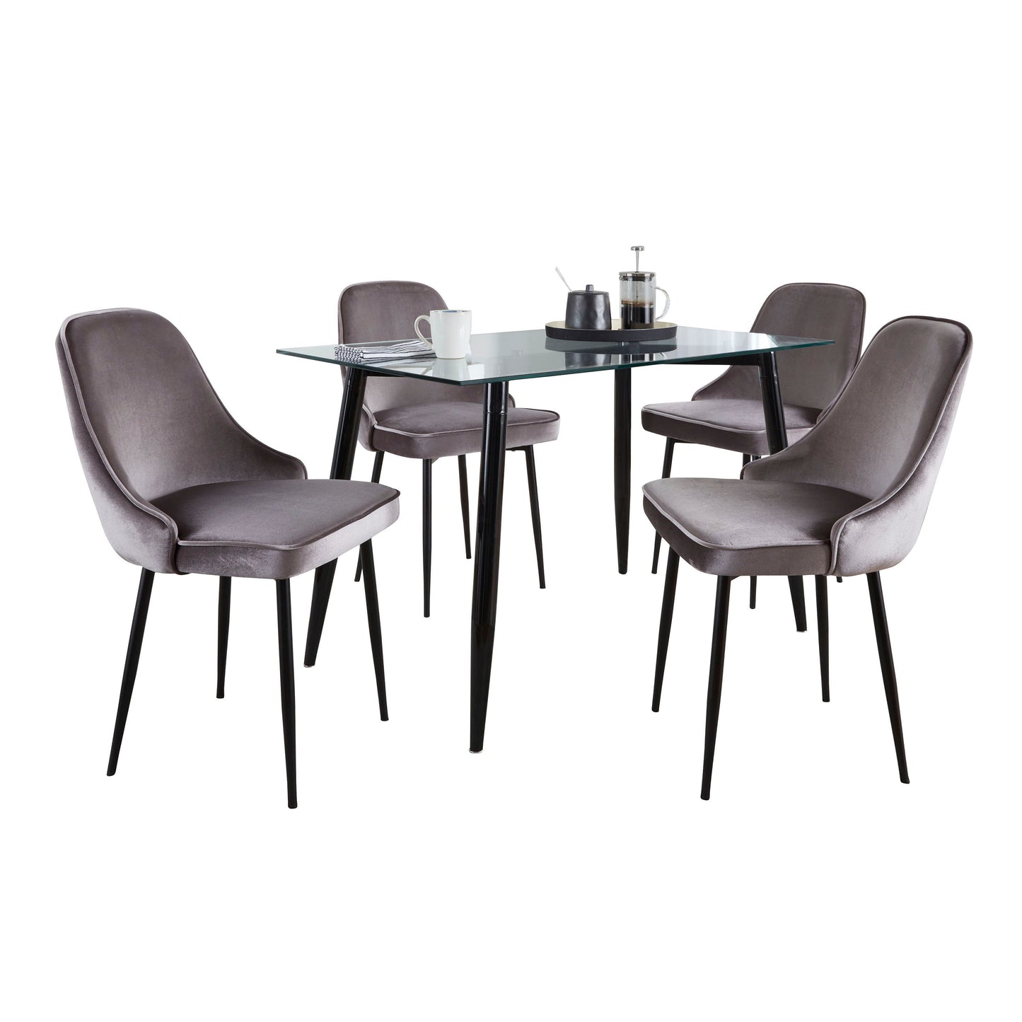 Clara Giovani - 5 Piece Contemporary Dining Set