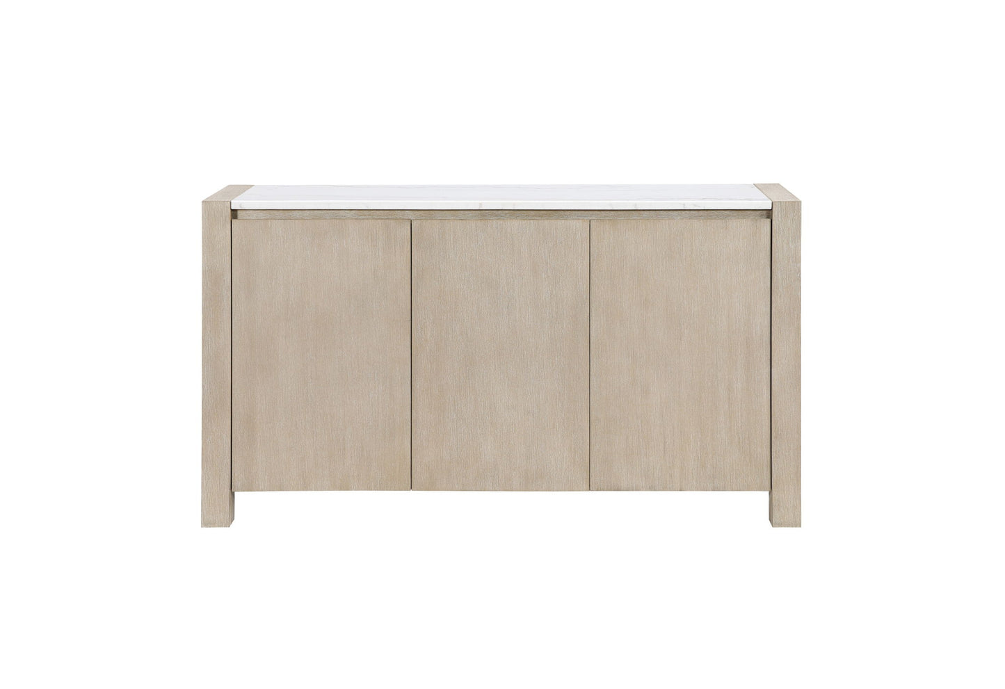 D1321 - Buffet With Real Marble Top - Natural / White