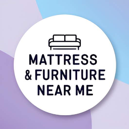 Mattress & Furniture Near Me Logo, Link to Shop All section of website