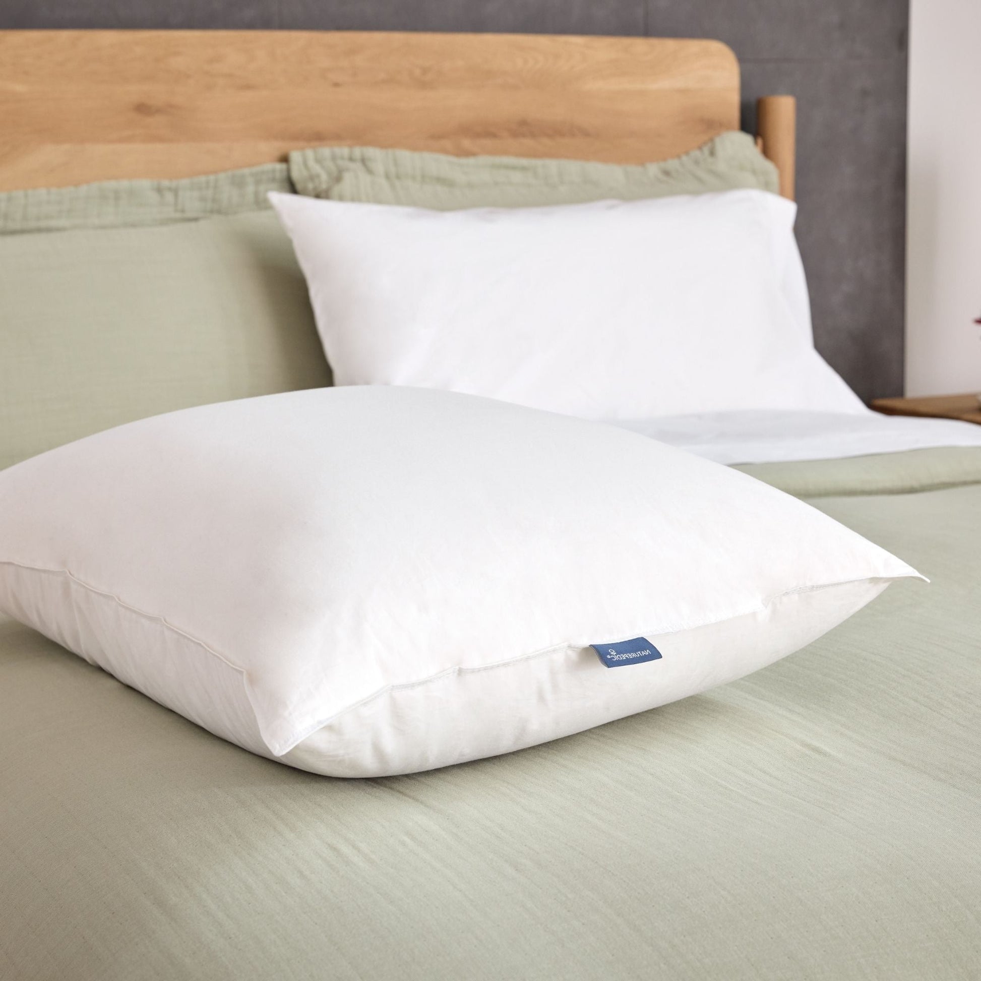 Naturepedic Down Pillow With Organic Cotton Fabric