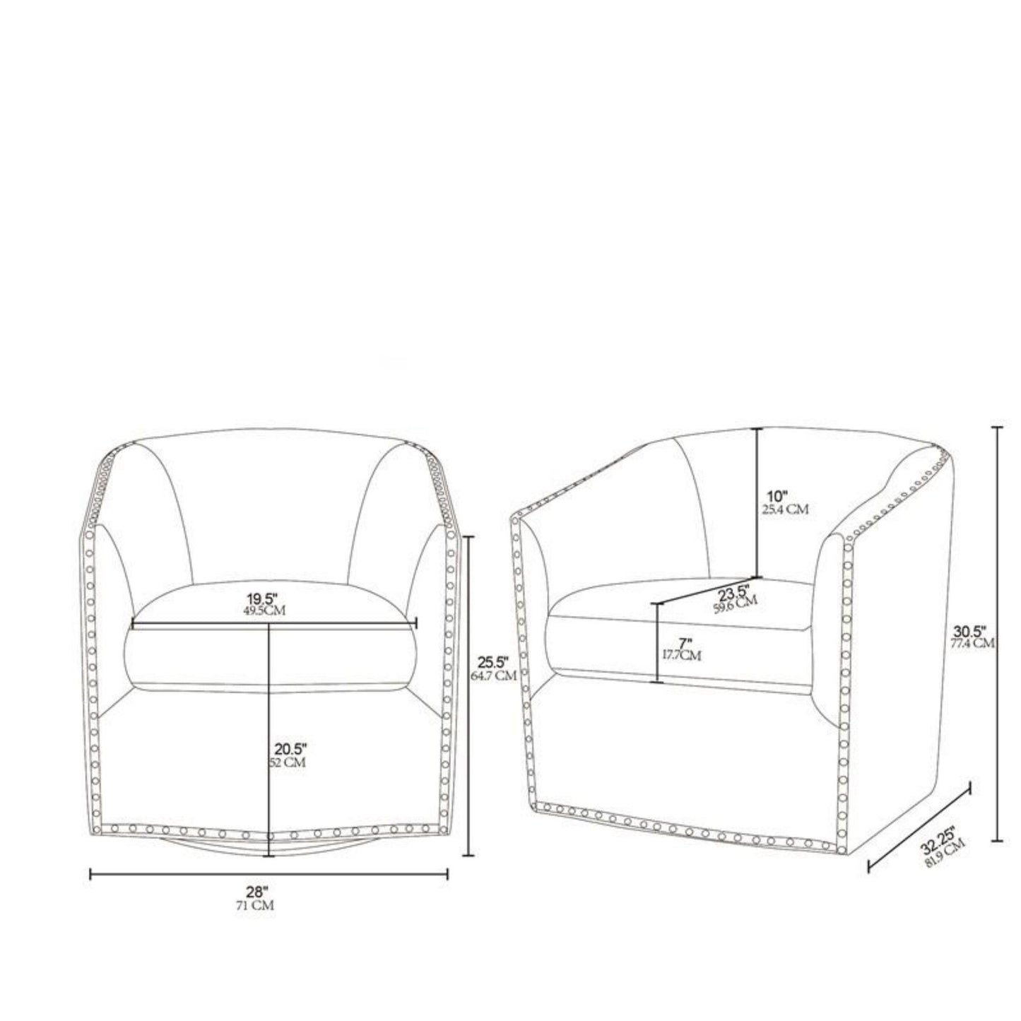 Luxurious Chair With 360 Degree Rotation