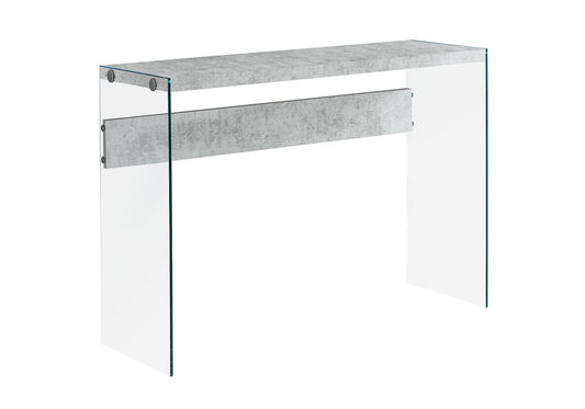 Accent Console Table For Entryway, Glossy Spacious Surface