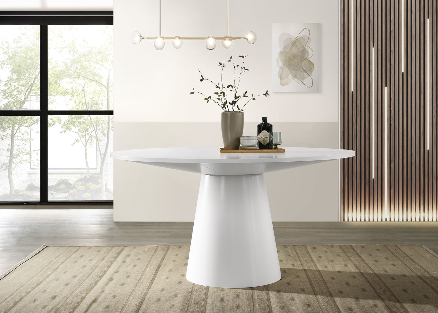 Jasper - Wide Contemporary Round Dining Table