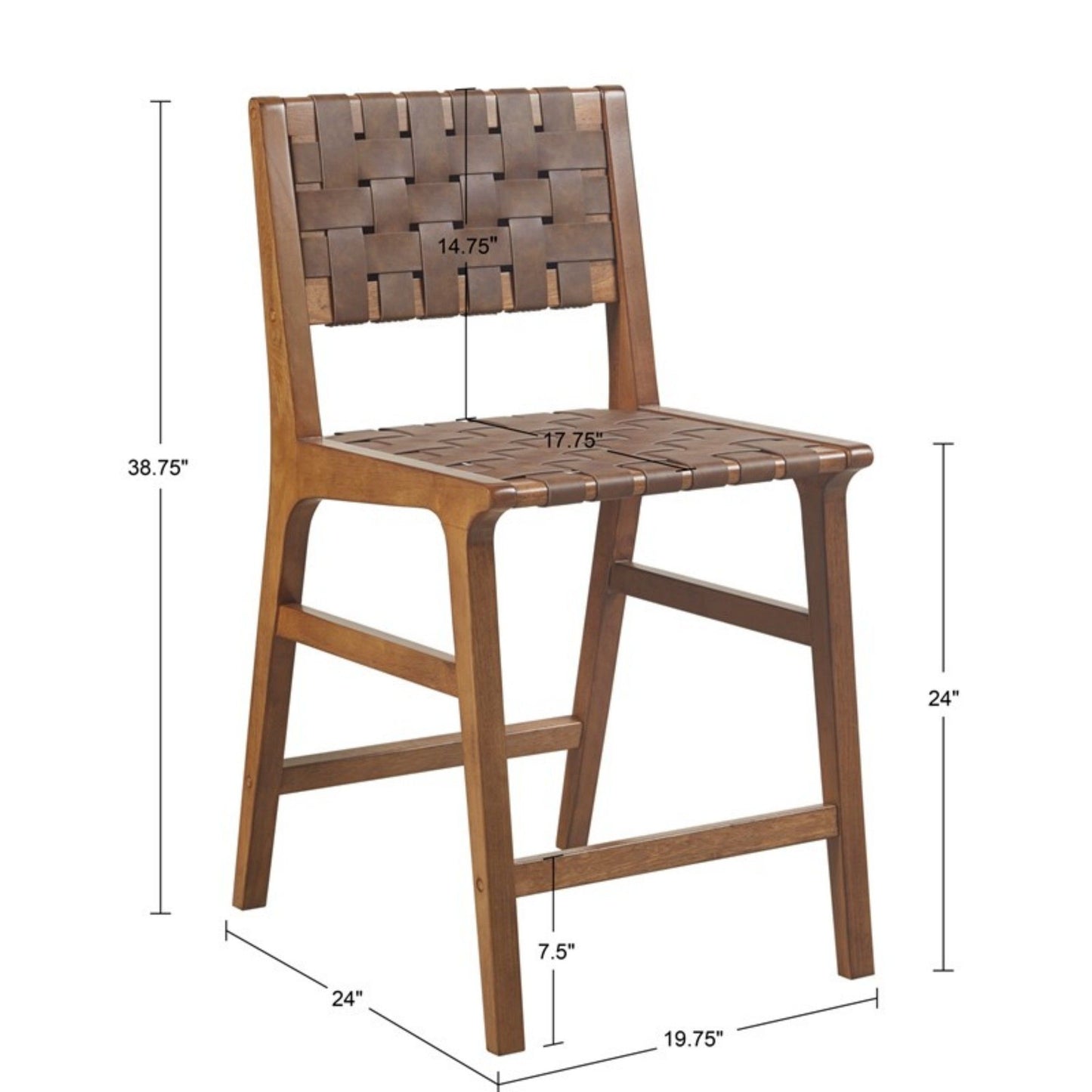 Oslo - Counter Stool - Brown