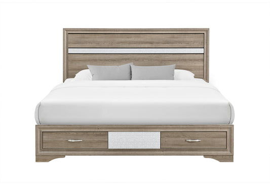 Seville - Queen Bed Side Rails - Natural