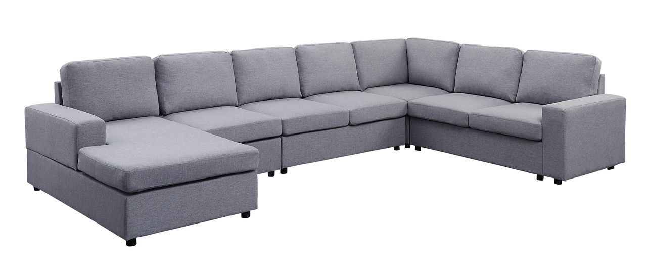 Hayden - 7 Seat Reversible Modular Sectional Sofa Chaise