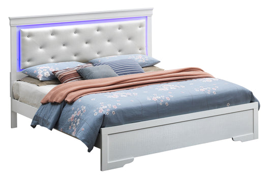 Lorana - G6590C-FB3 Full Bed - Silver Champagne