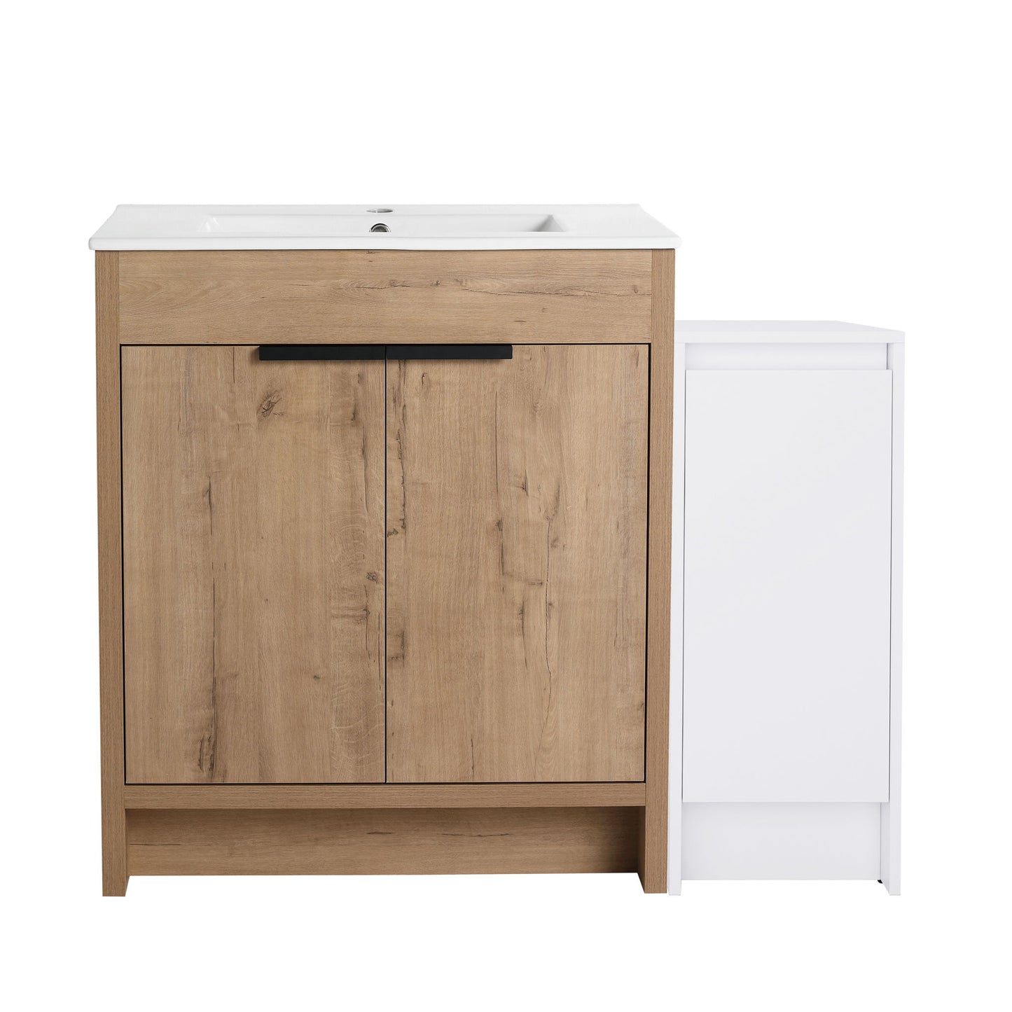 Freestanding Bathroom Vanity With Sink And Storage Cabinets, Soft Closing Doors