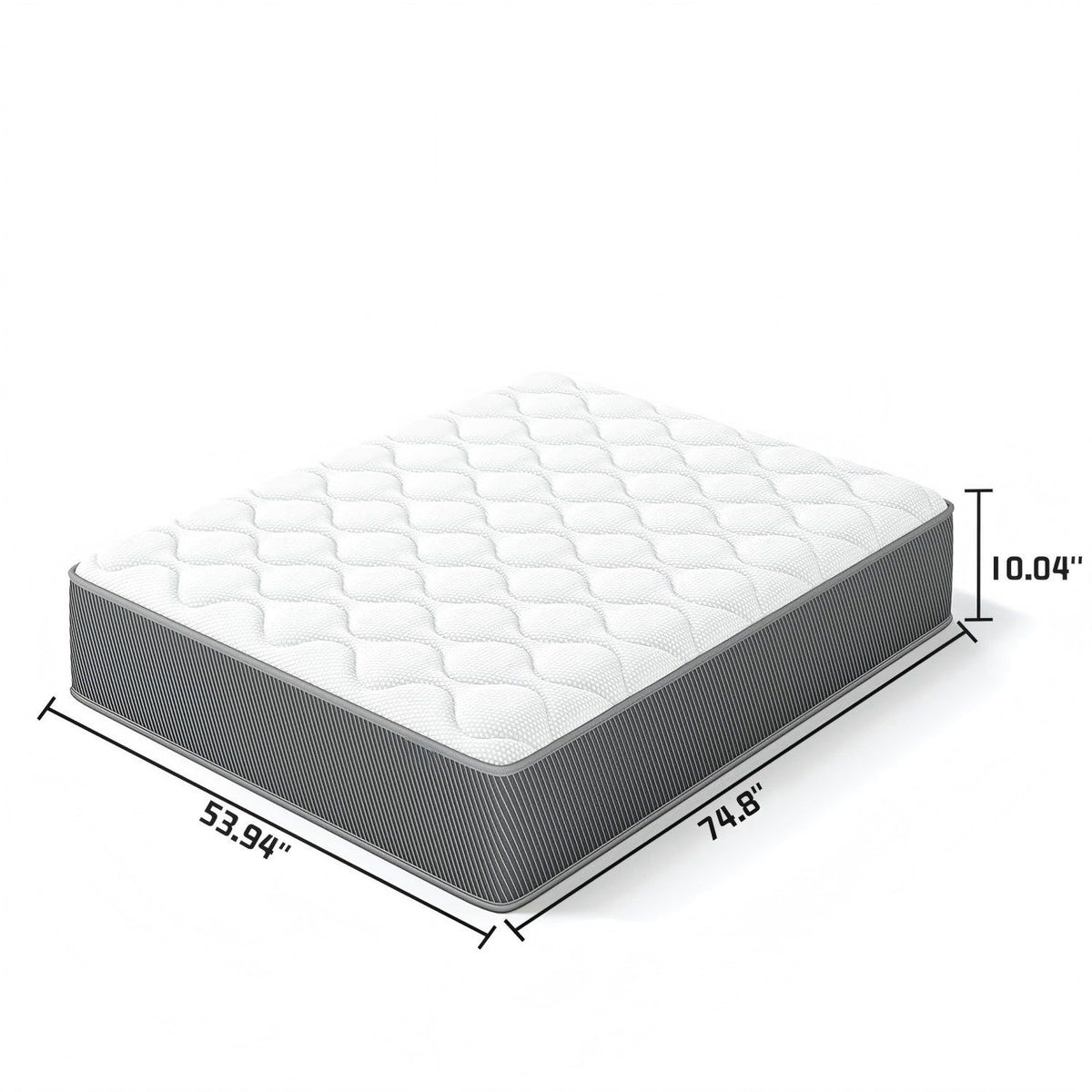 10" Hybrid Mattress With Individual Pocket Coils And Memory Foam