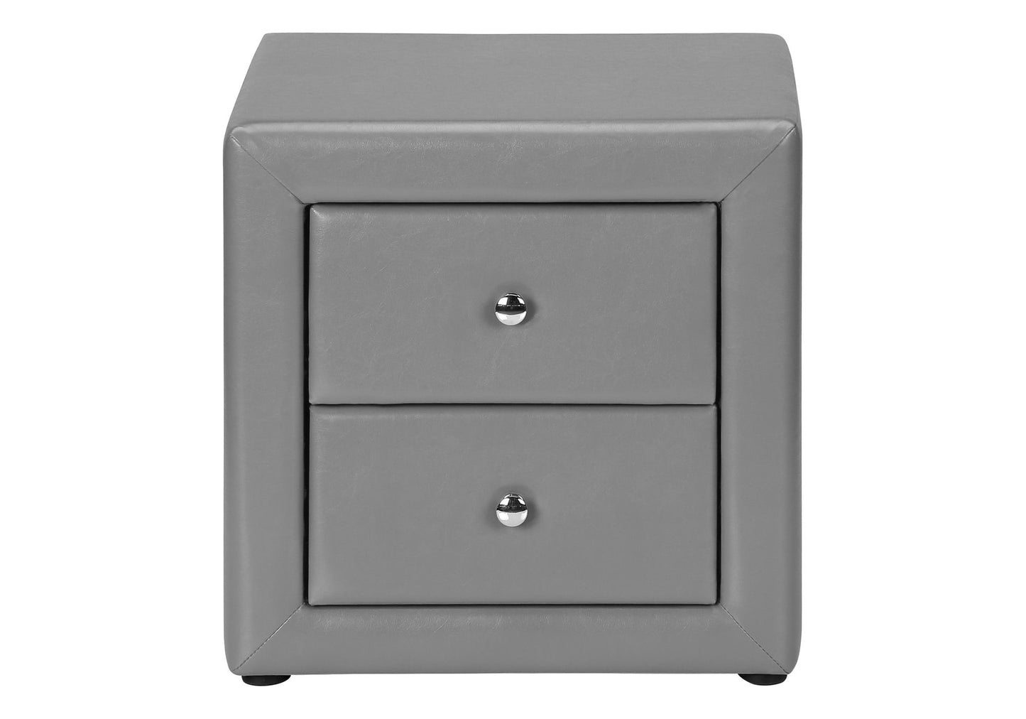 Nightstand, Storage Drawer Versatile Use, Upholstered, Transitional