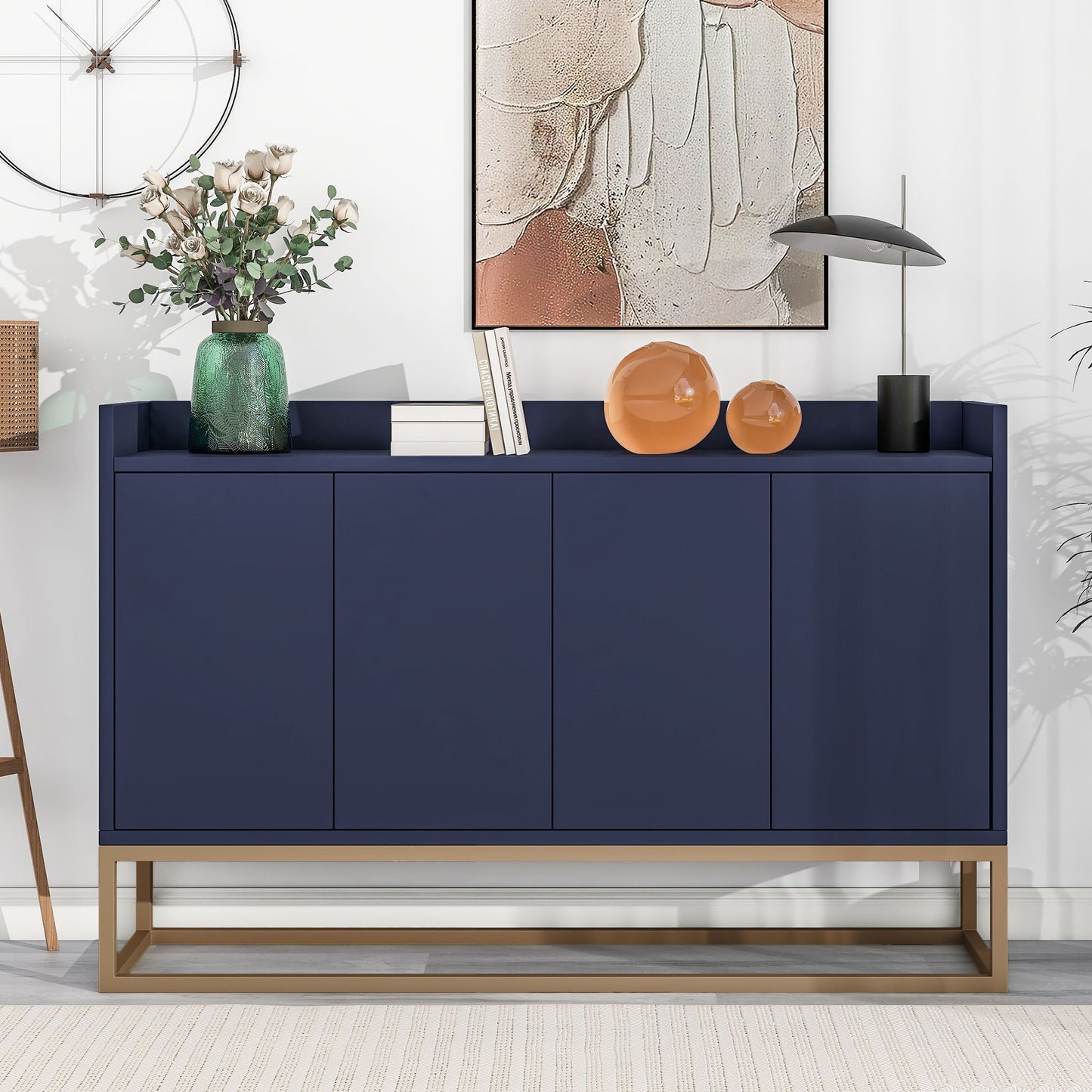 Modern Sideboard Elegant Buffet Cabinet With Large Storage Space For Dining Room, Entryway