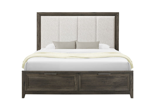 Mariah - King Bed Footboard And Slats - Dark Brown