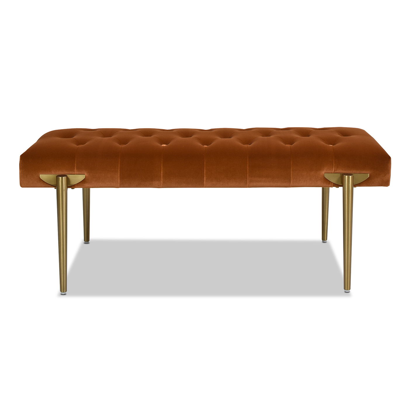 Aria - Upholstered Gold Accent Bench