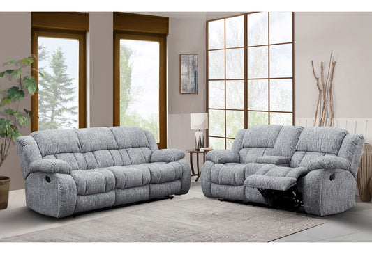 Stonic - Reclining Sofa And Loveseat - Gray