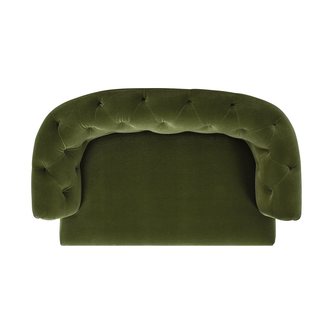 Kiki - Chesterfield Dog Sofa Bed, Medium - Olive Green