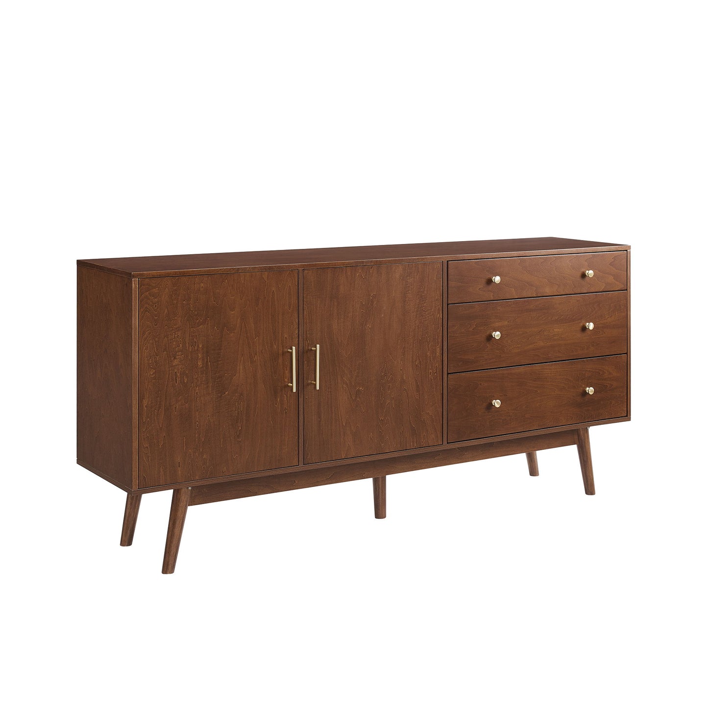 Mid-Century Modern Minimalist 2 Door Sideboard