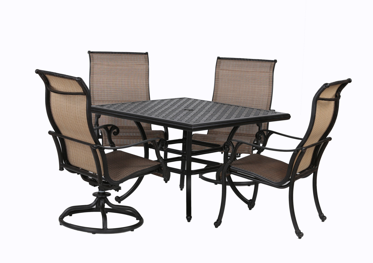 5 Piece Dining Set - Antique Bronze