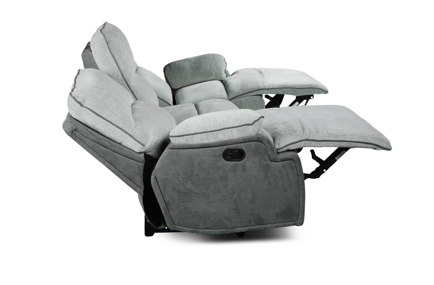 Cyprus - Recliner Sofa - Gray