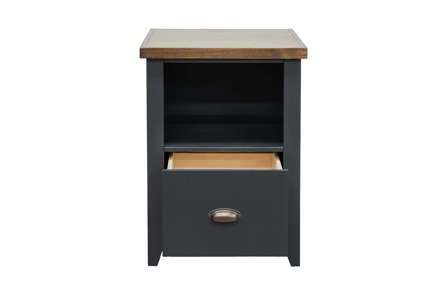 Essex - Drawer File - Black, Whiskey