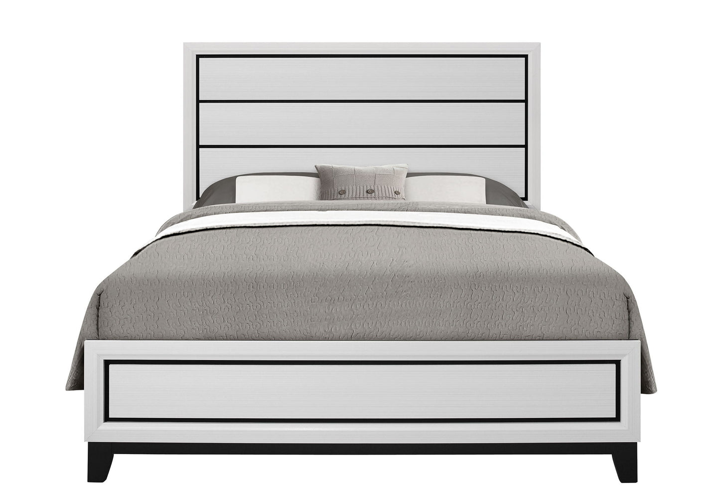 Kate - Queen Bed Headboard & Footboard - White