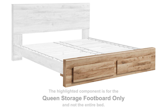 Hyanna - Queen Storage Footboard - Tan Brown