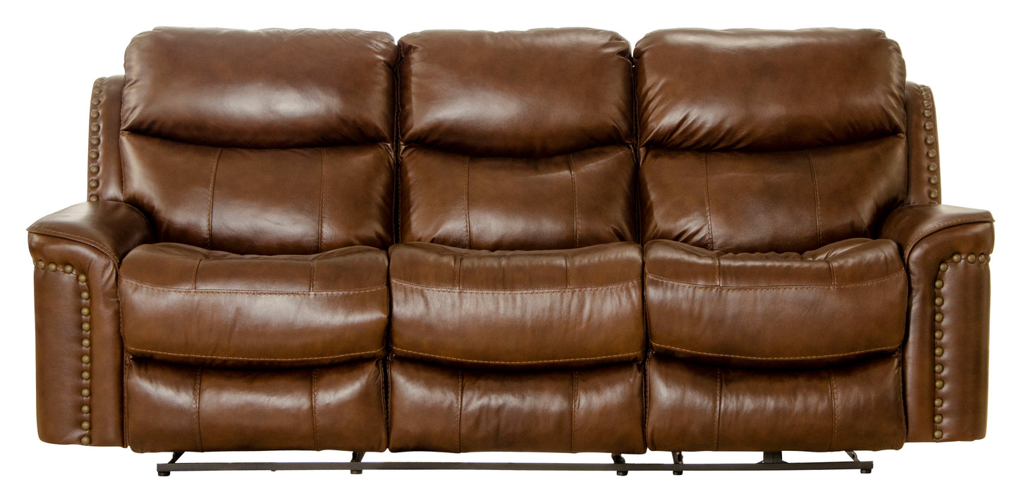 Ceretti - Power Reclining Sofa - Brown Italian Top Grain Leather Match