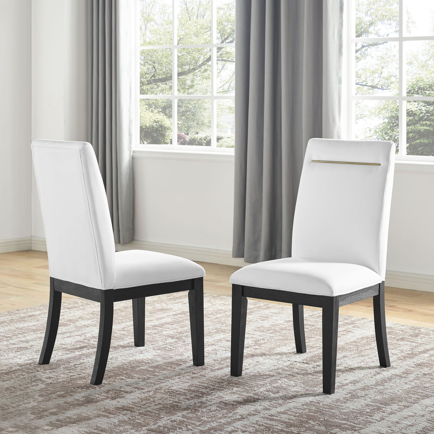 Yves - 9 Piece Dining Set - White