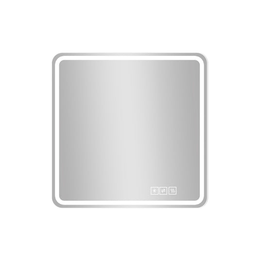 LED Bathroom Mirror, Anti Explosion Glass, Rust Resistant, Anti Fog, Tri Color