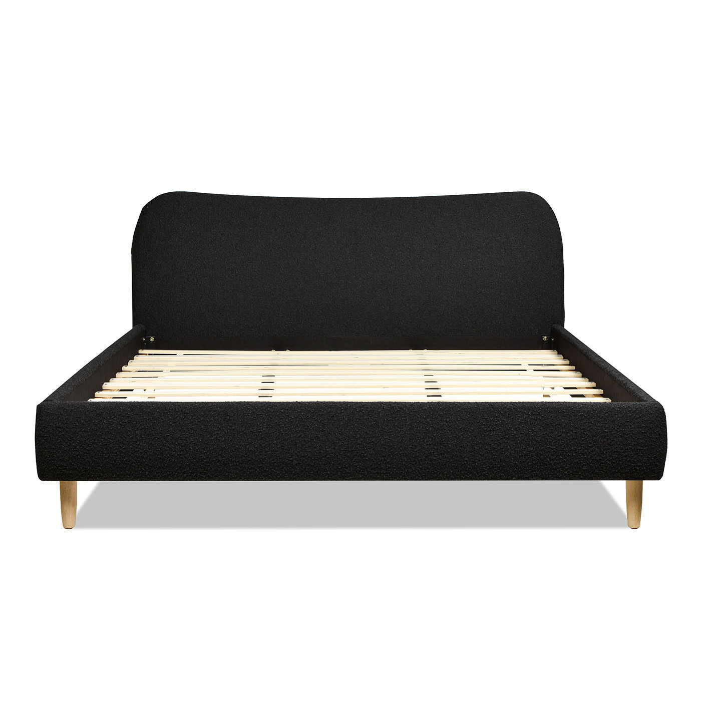 Roman - Curved Headboard Upholstered Platform Bed