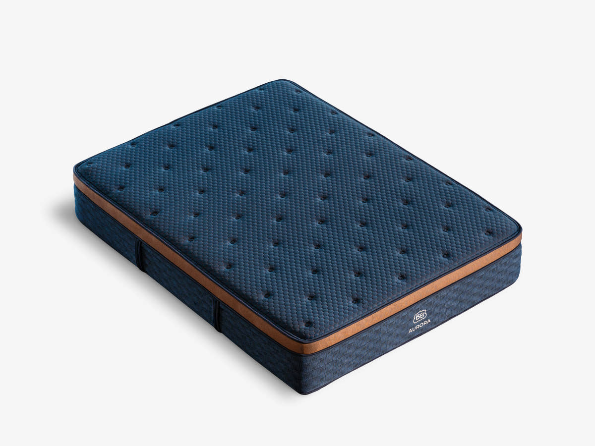 Brooklyn Bedding Aurora Luxe Cooling mattress angled view