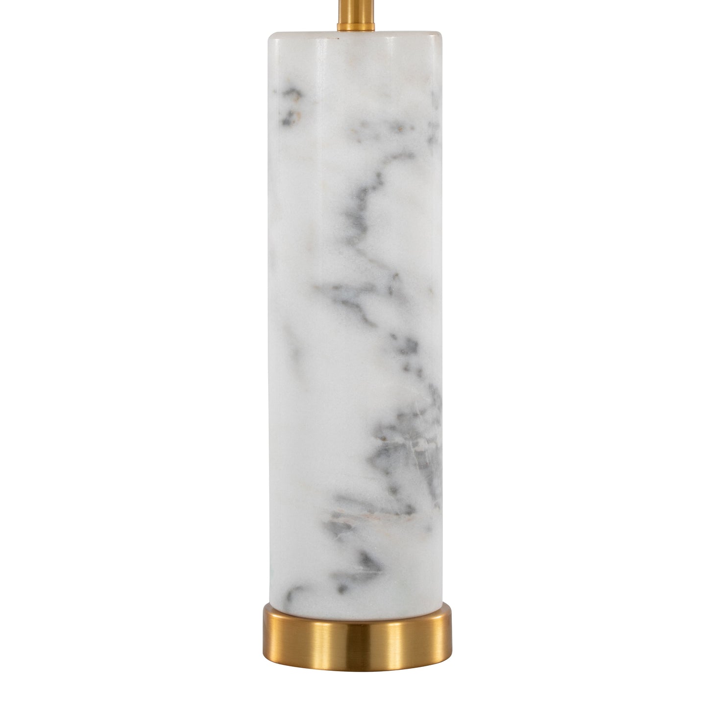 Marabella - Contemporary Marble Table Lamp (Set of 2) - Brass / White