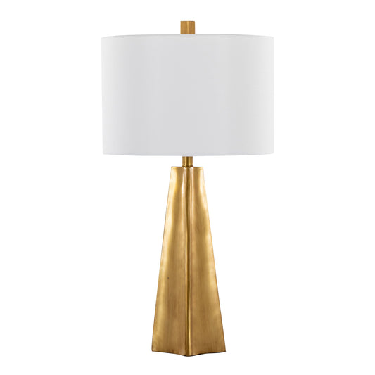 Pompeii - Contemporary Table Lamp - Gold / White