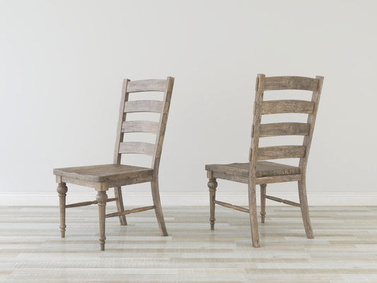 Ladderback Dining Chairs, (Set of 2) - Taupe