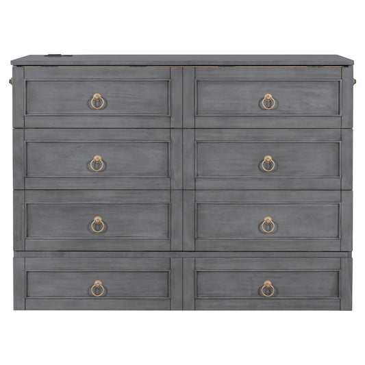 Murphy Bed With Large Drawers And Stylish Design